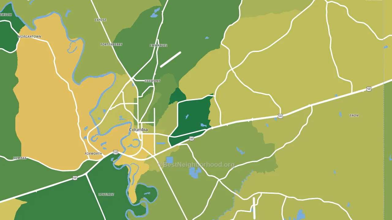 39429, MS block-group voter-turnout map