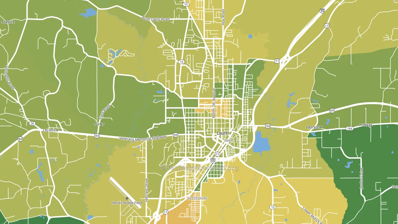 39440, MS block-group voter-turnout map