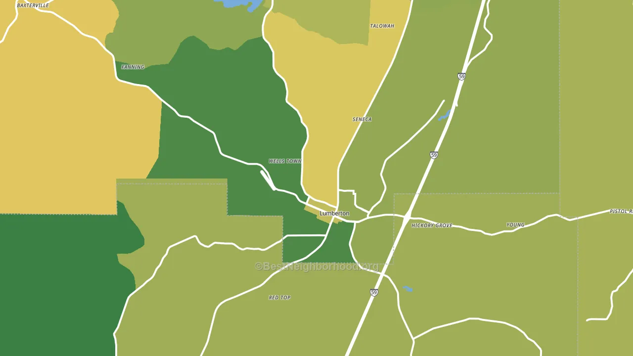 39455, MS block-group voter-turnout map