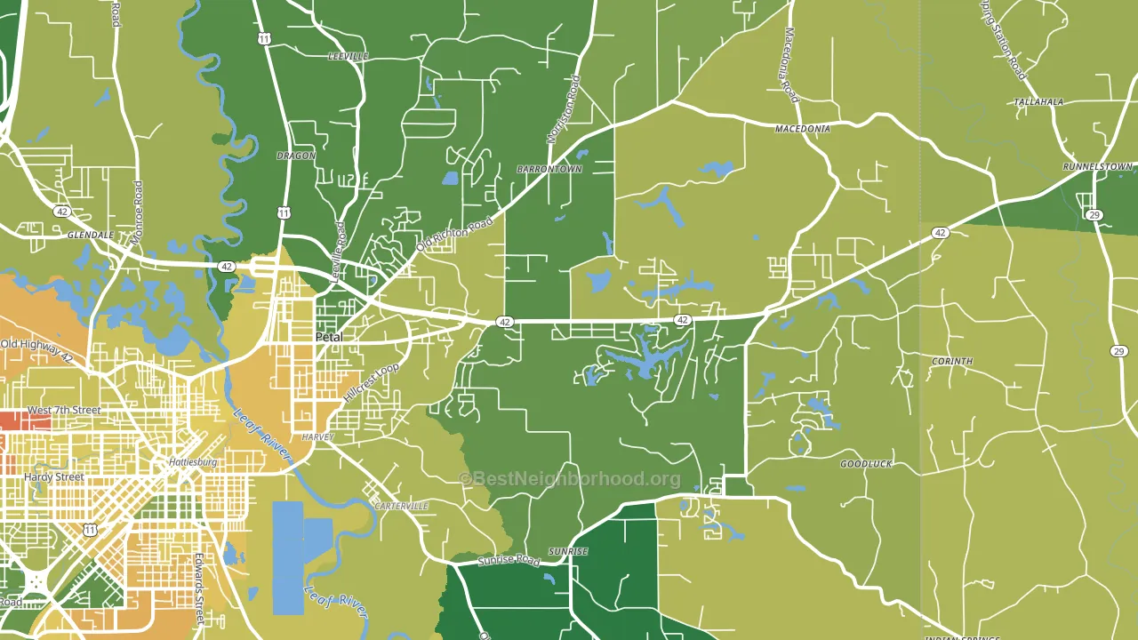 39465, MS block-group voter-turnout map