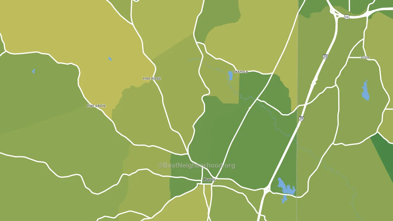 39475, MS block-group voter-turnout map