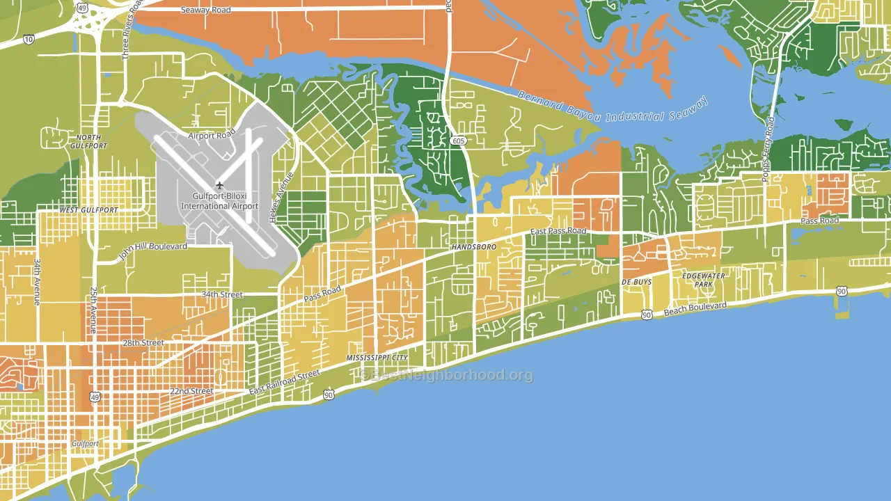 39507, MS block-group voter-turnout map