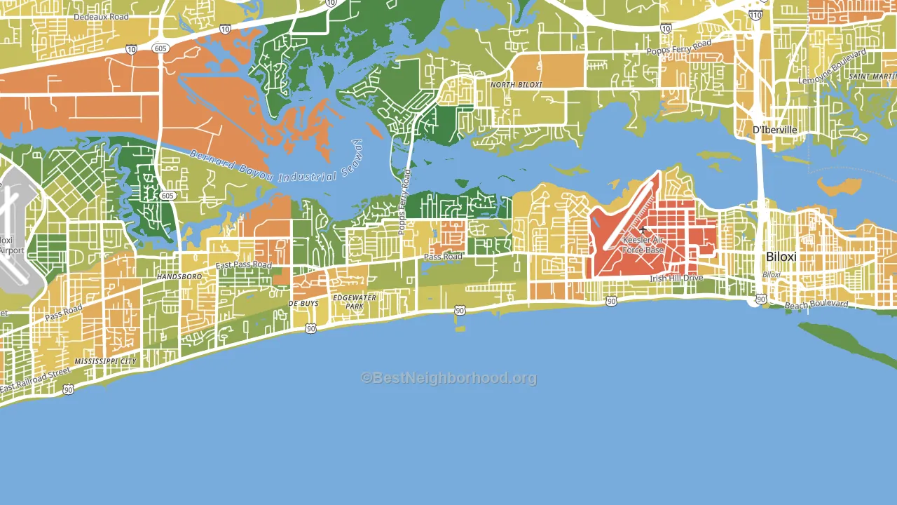 39531, MS block-group voter-turnout map