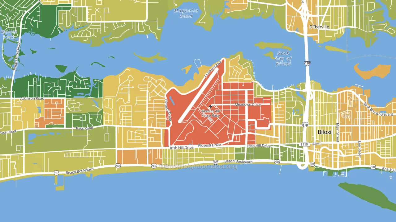 39534, MS block-group voter-turnout map