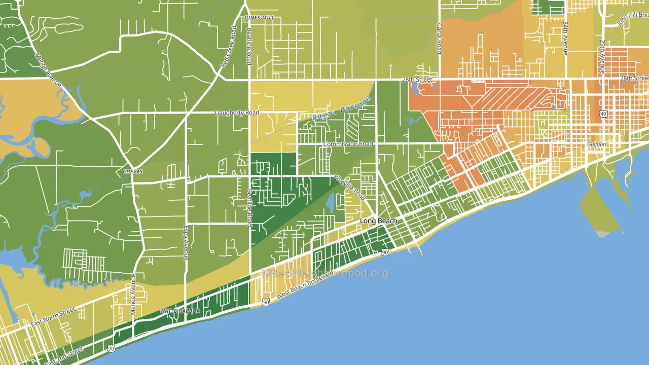 39560, MS block-group voter-turnout map