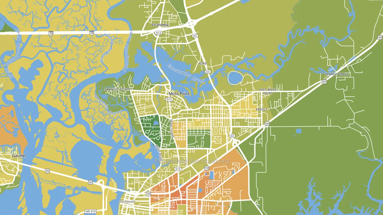 39563, MS block-group voter-turnout map