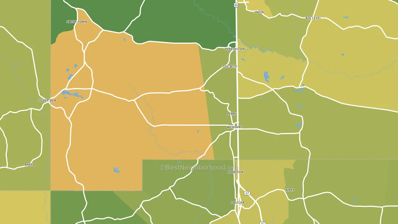 39573, MS block-group voter-turnout map