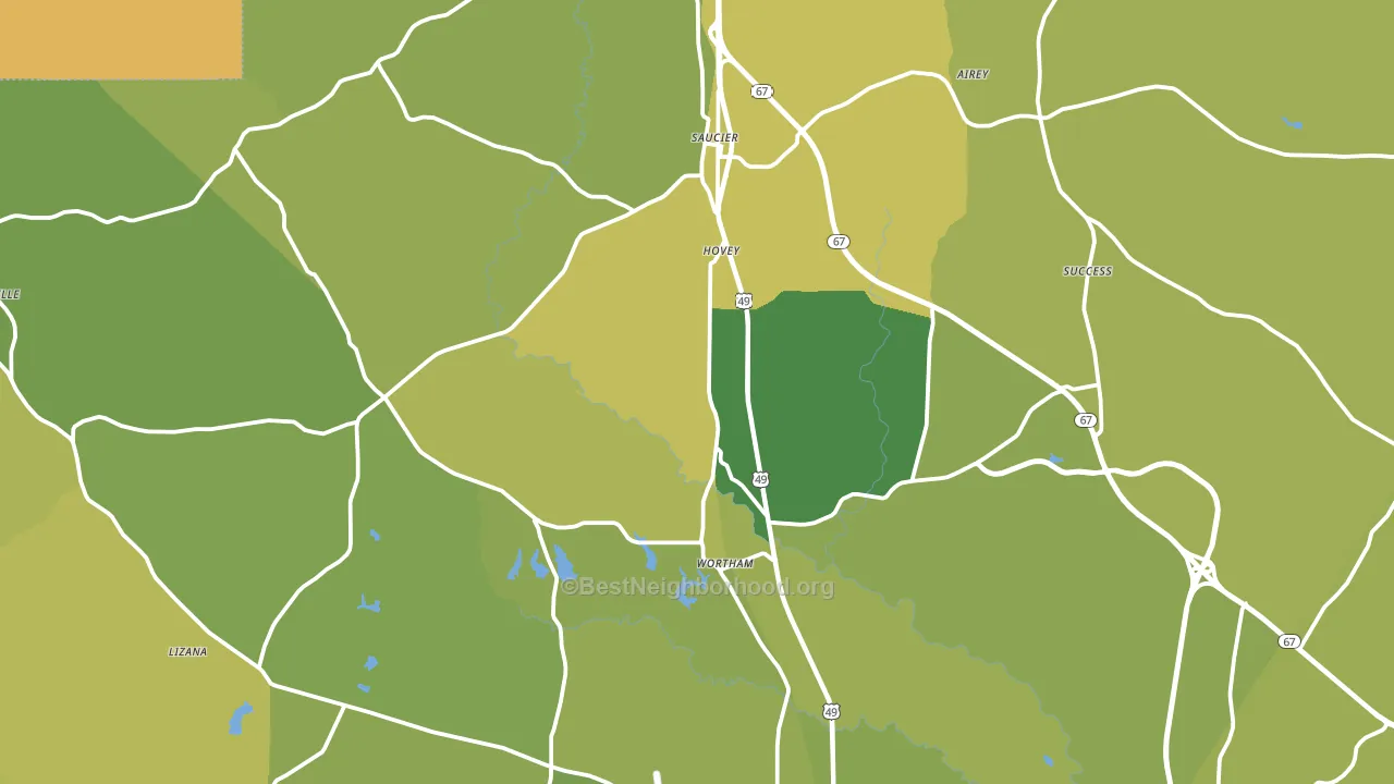 39574, MS block-group voter-turnout map