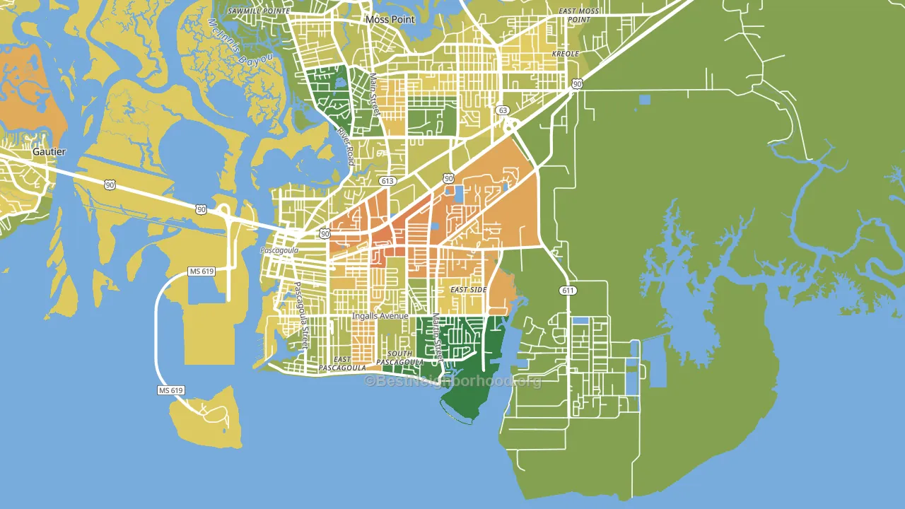 39581, MS block-group voter-turnout map