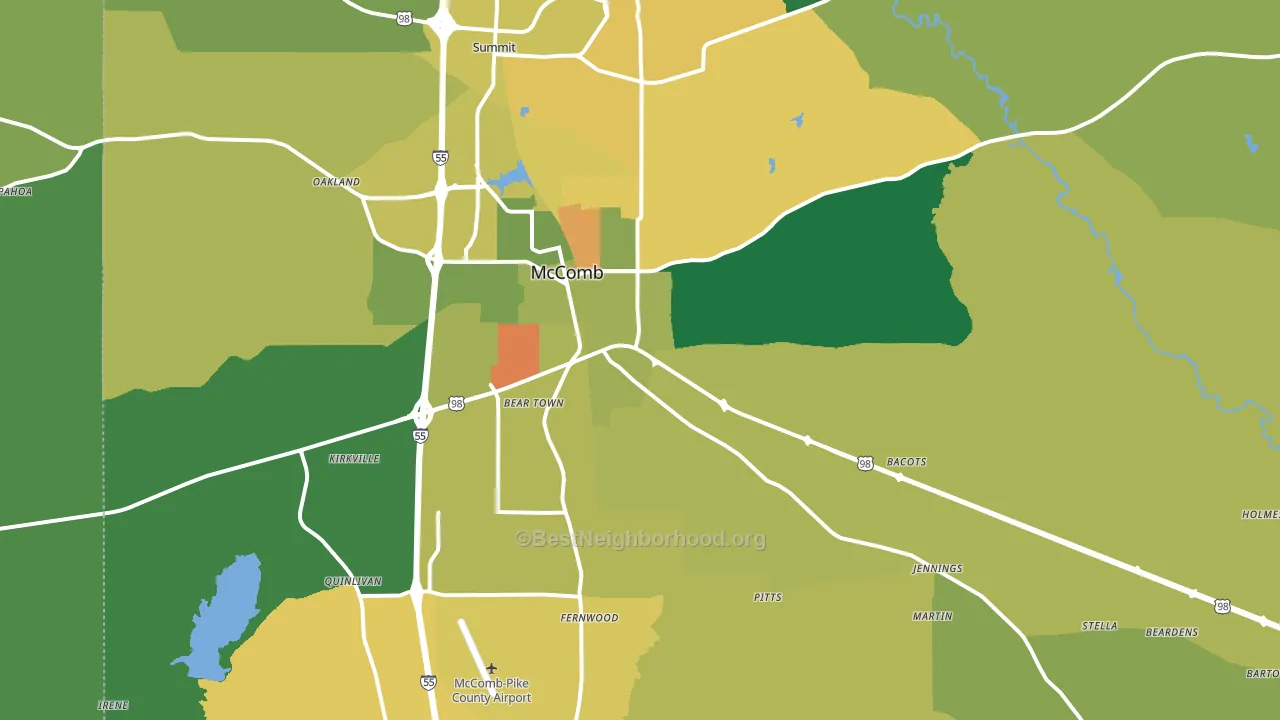 39648, MS block-group voter-turnout map