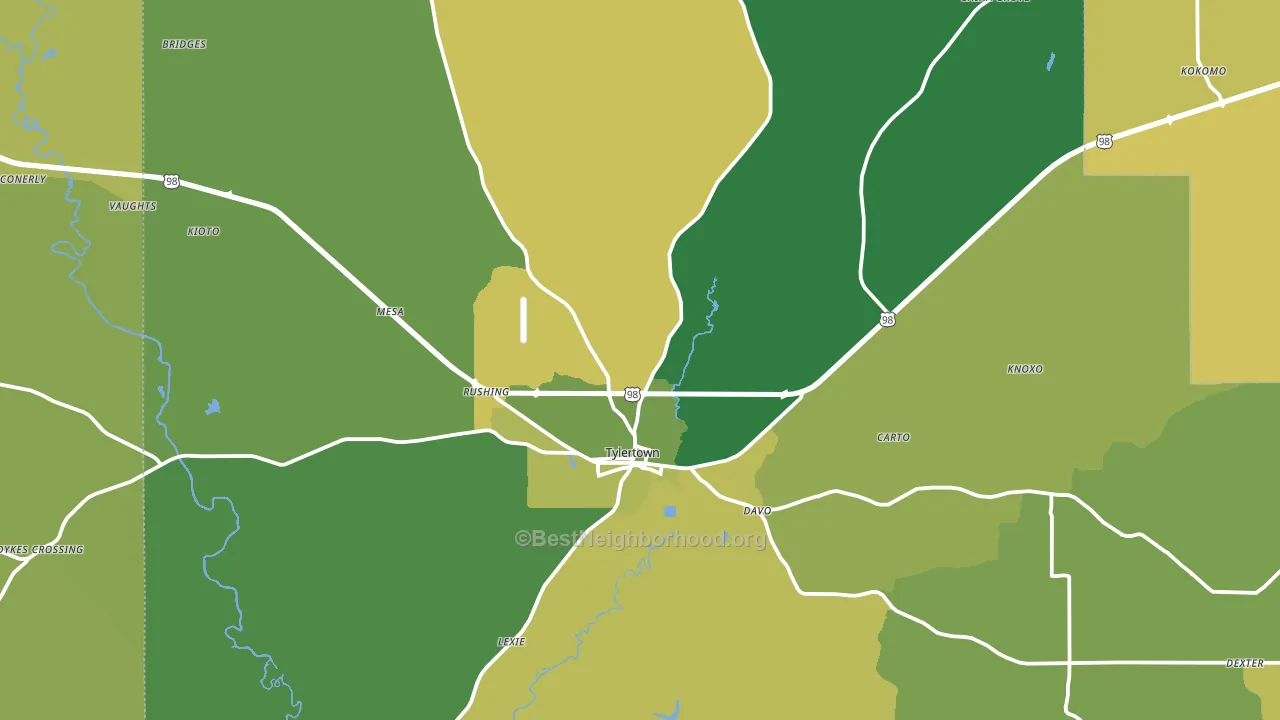 39667, MS block-group voter-turnout map