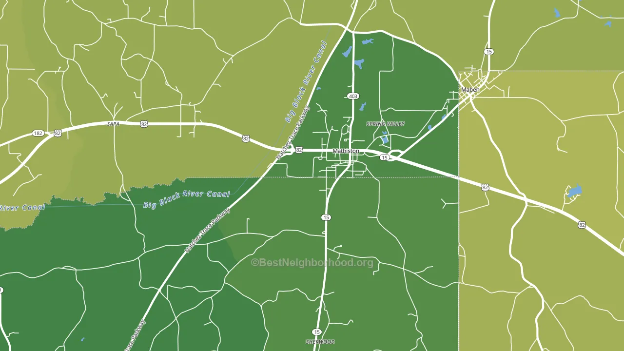 39752, MS block-group voter-turnout map