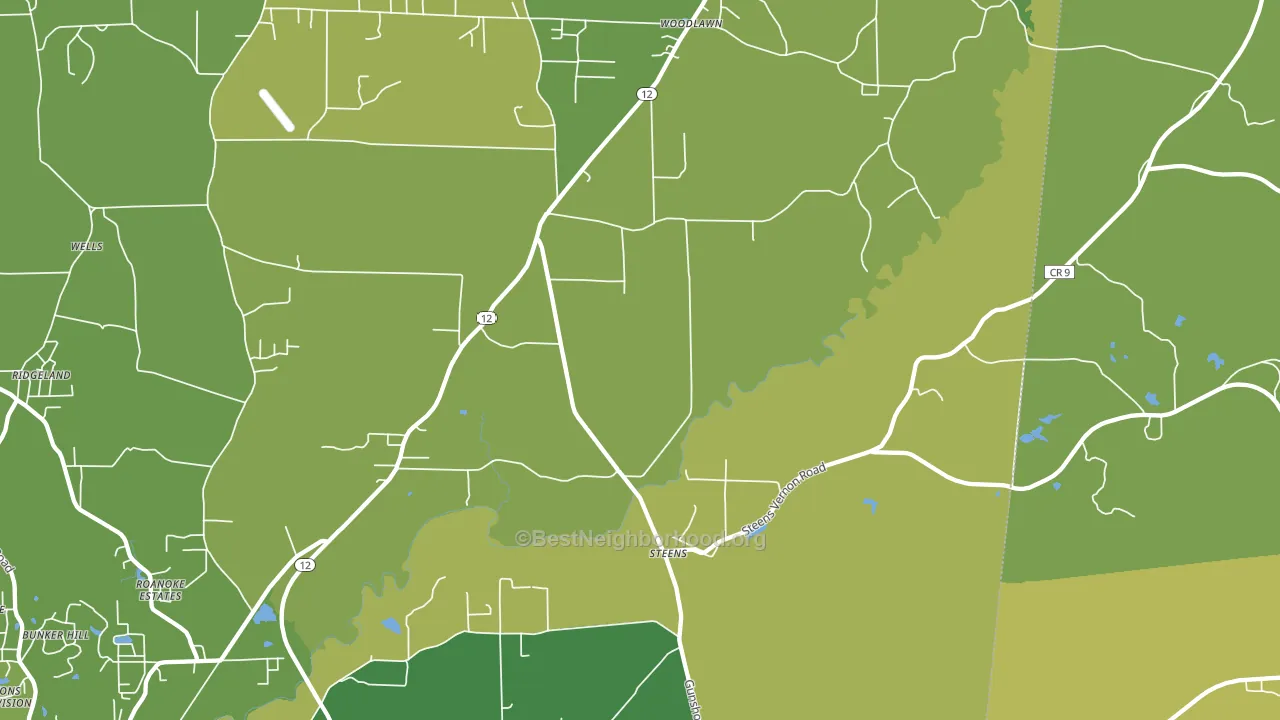 39766, MS block-group voter-turnout map