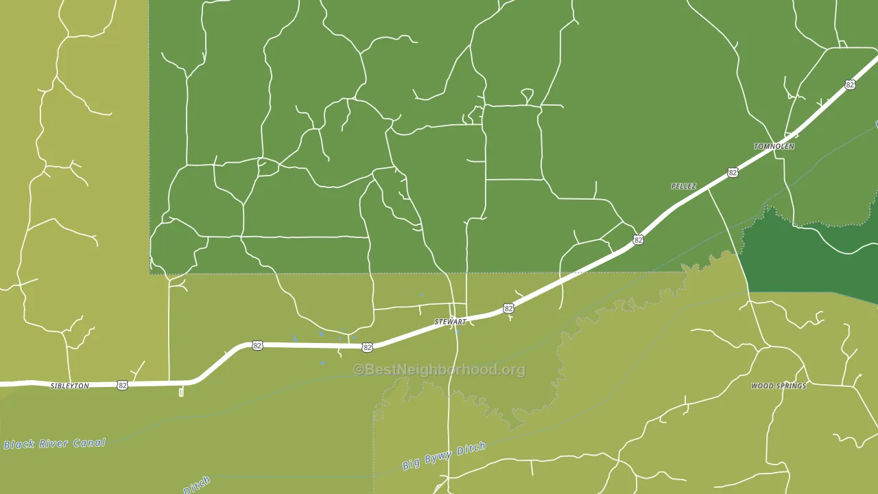 39767, MS block-group voter-turnout map