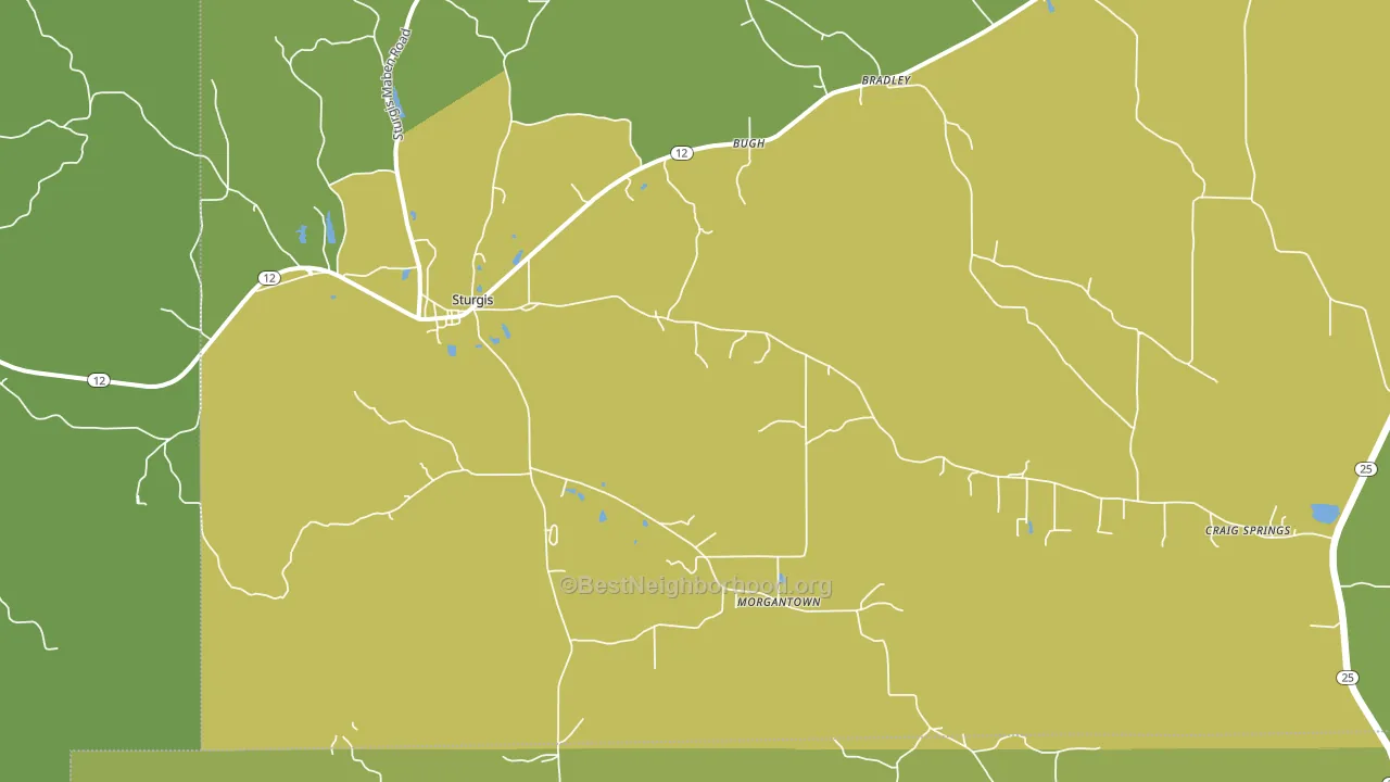 39769, MS block-group voter-turnout map