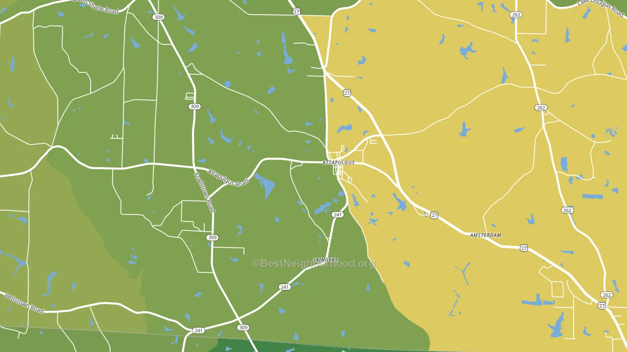 39815, GA block-group voter-turnout map
