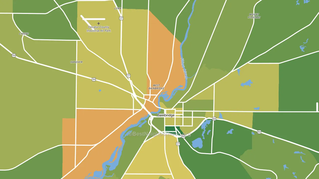 39817, GA block-group voter-turnout map