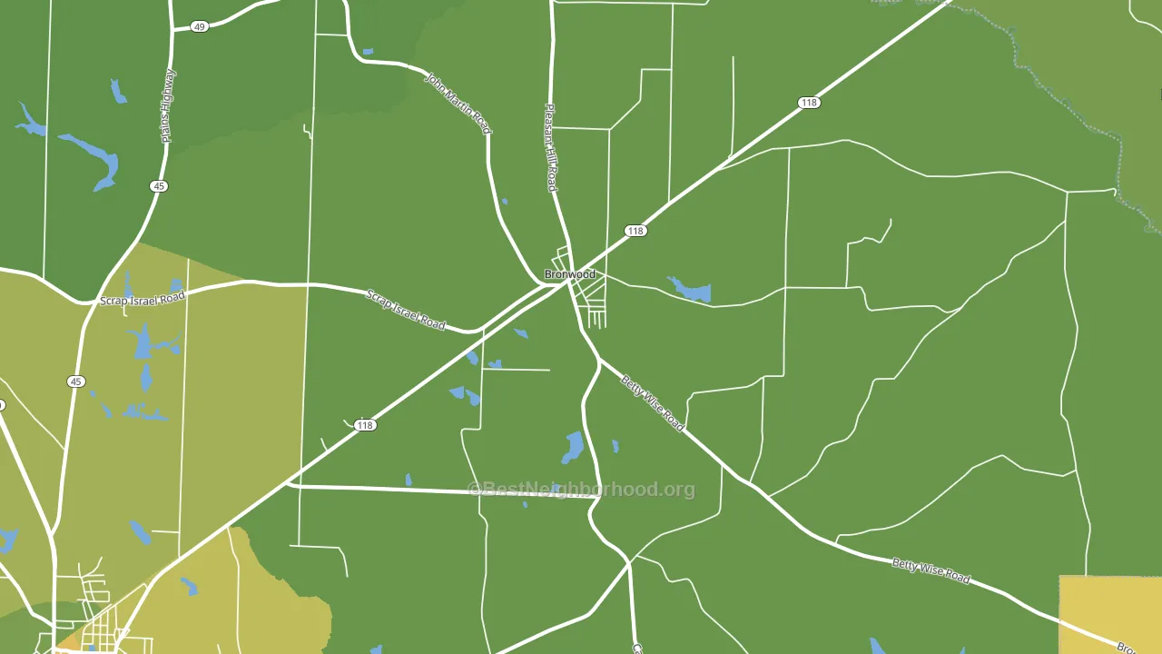 39826, GA block-group voter-turnout map