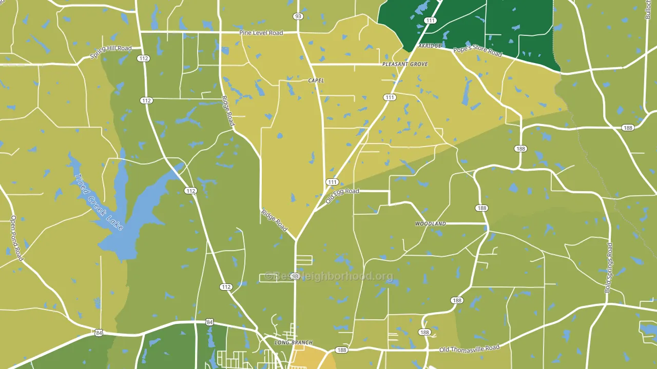 39827, GA block-group voter-turnout map