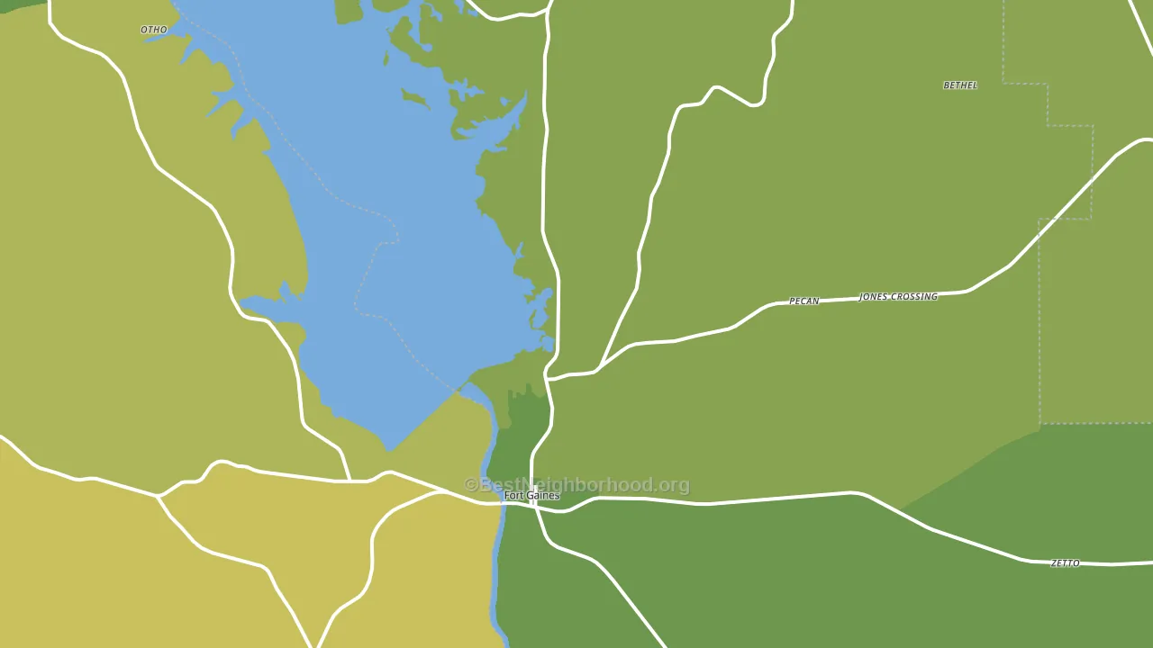 39851, GA block-group voter-turnout map