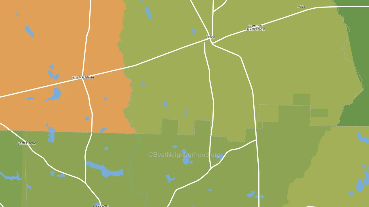 39862, GA block-group voter-turnout map