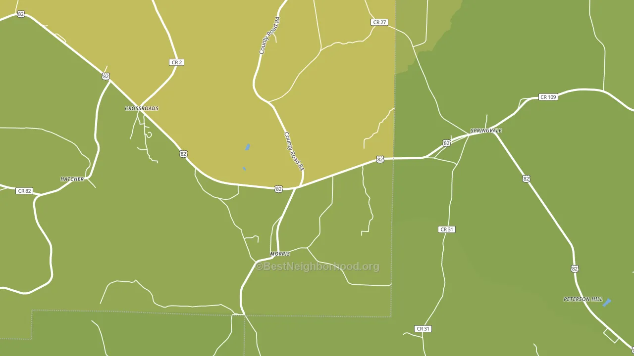 39867, GA block-group voter-turnout map