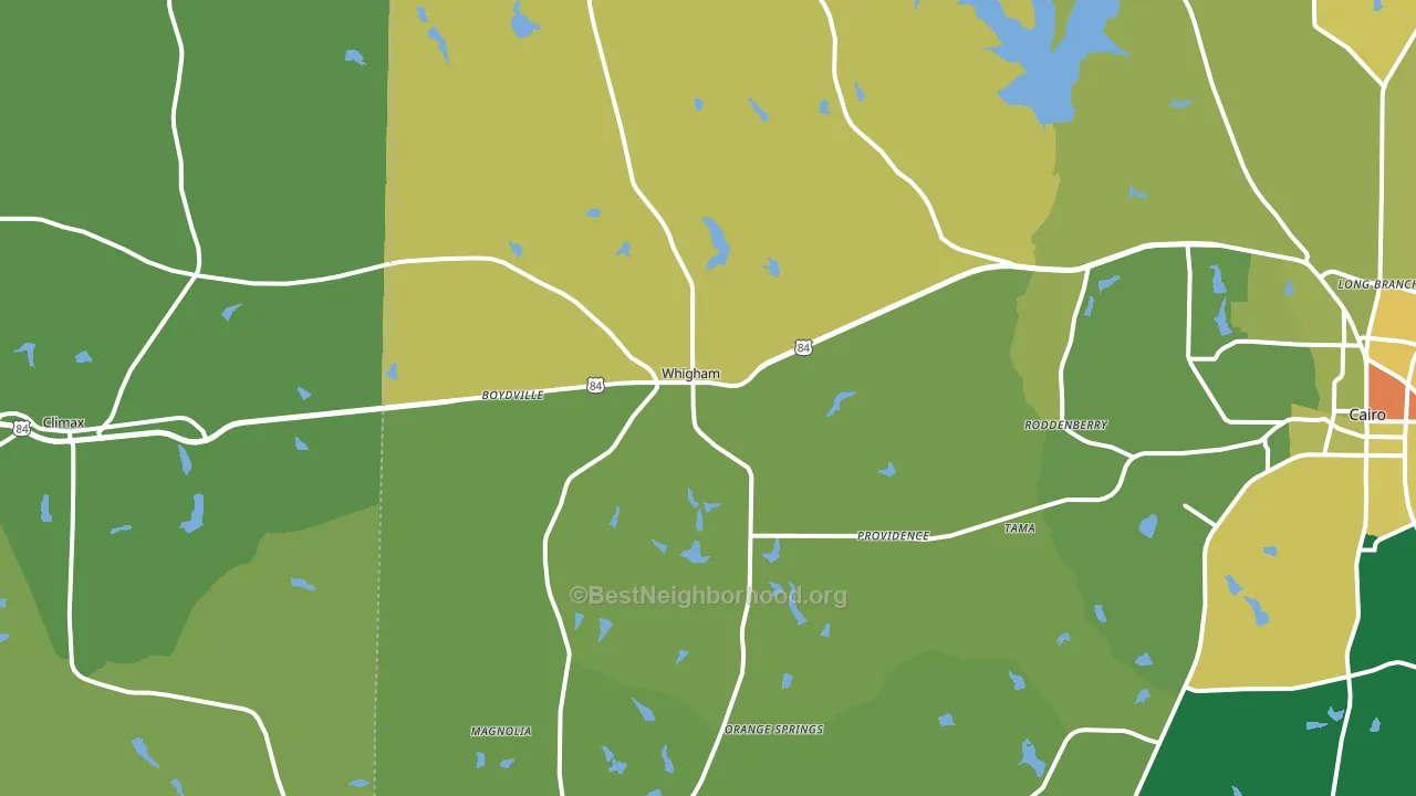 39897, GA block-group voter-turnout map