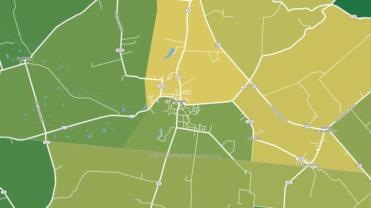 40019, KY block-group voter-turnout map