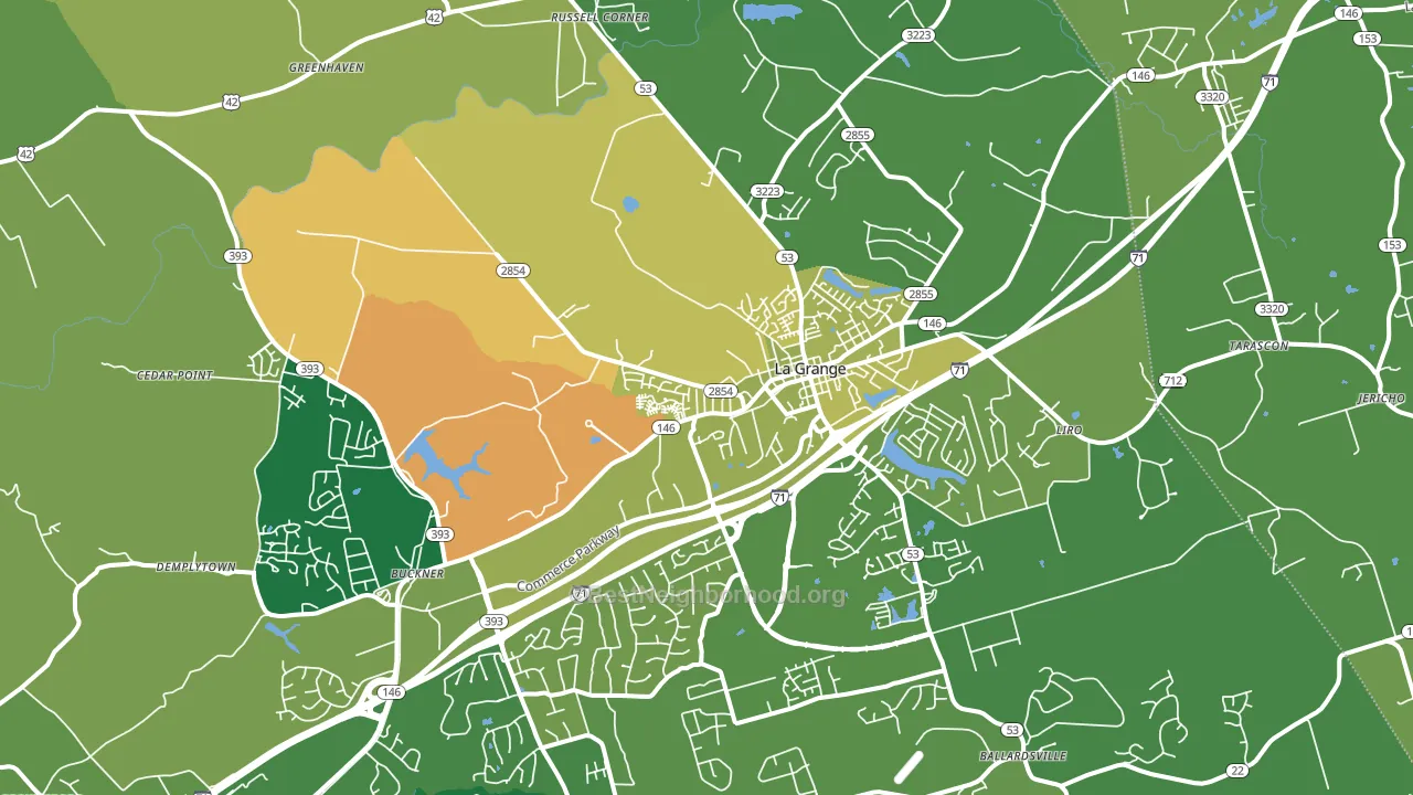 40031, KY block-group voter-turnout map