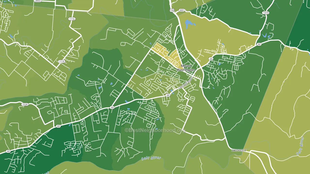 40047, KY block-group voter-turnout map