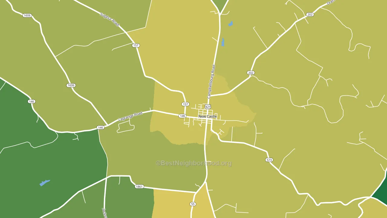 40050, KY block-group voter-turnout map
