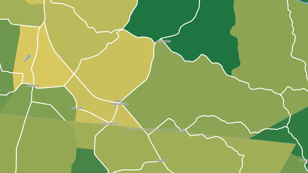 40057, KY block-group voter-turnout map