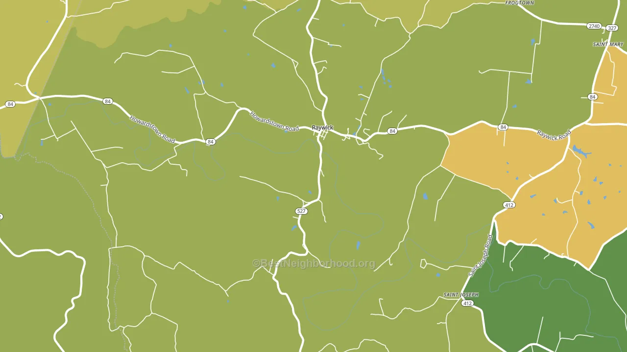40060, KY block-group voter-turnout map
