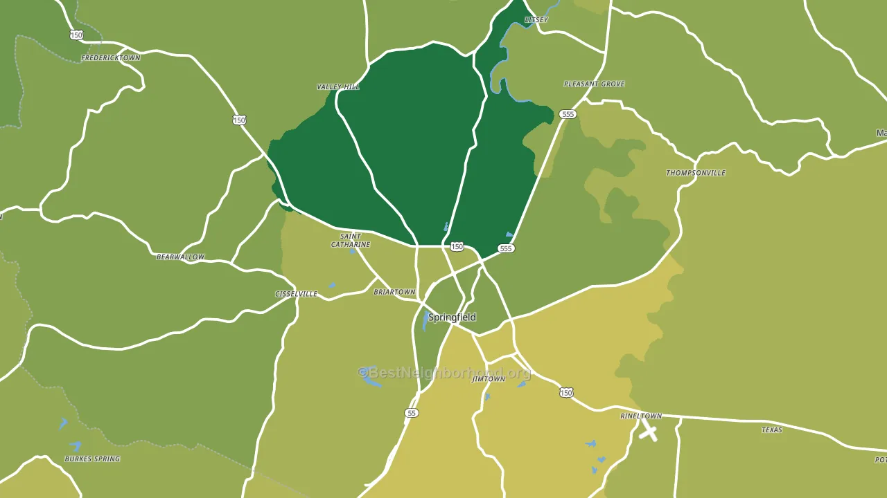 40069, KY block-group voter-turnout map