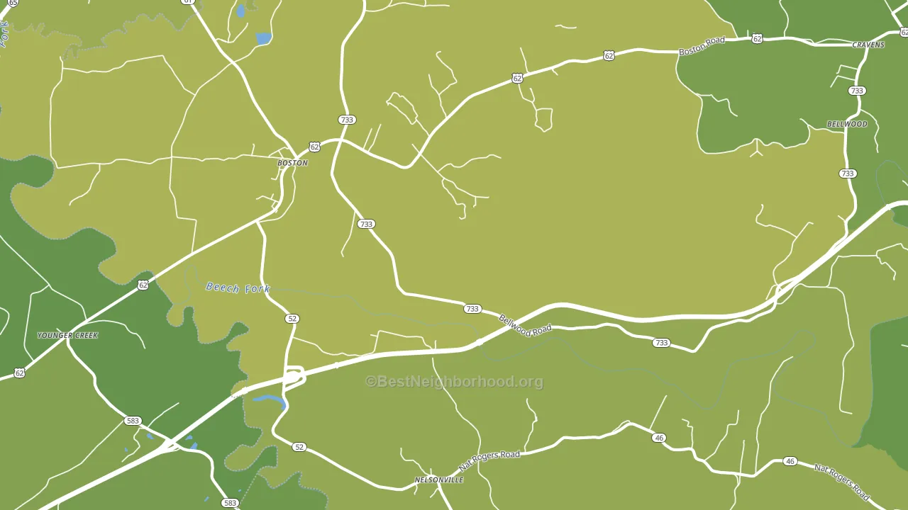 40107, KY block-group voter-turnout map