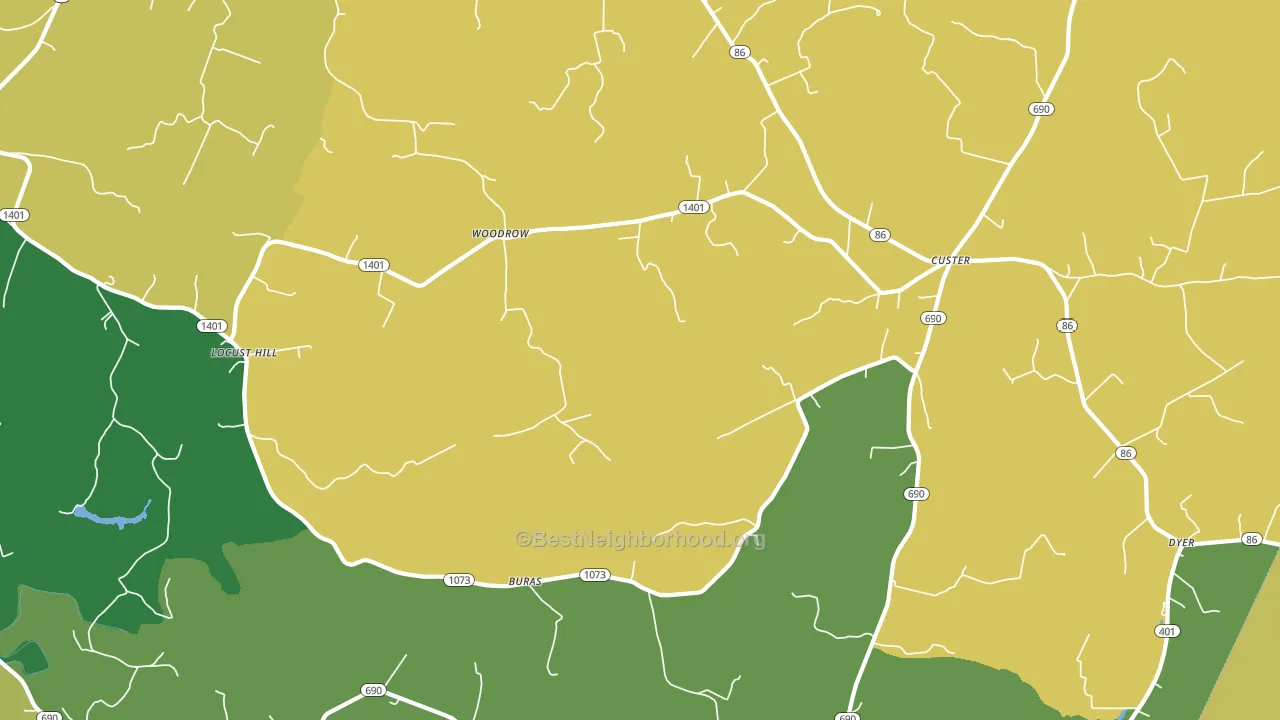 40140, KY block-group voter-turnout map