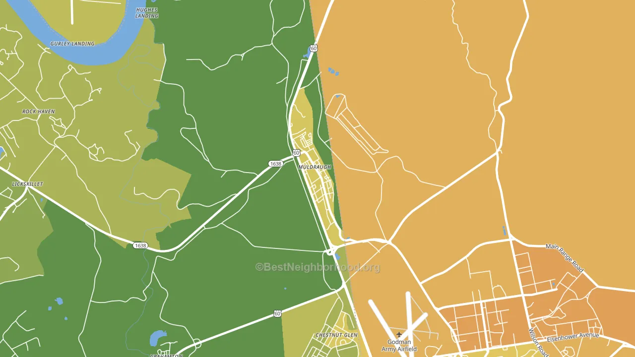 40155, KY block-group voter-turnout map