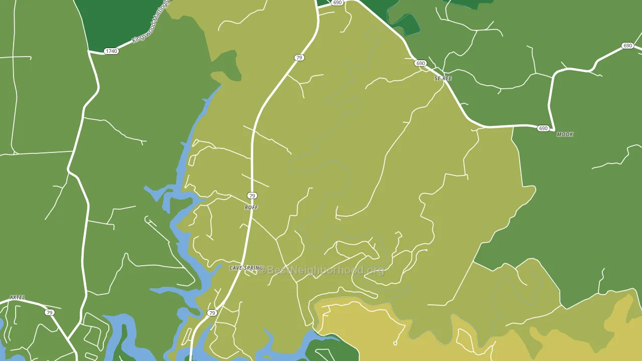40178, KY block-group voter-turnout map