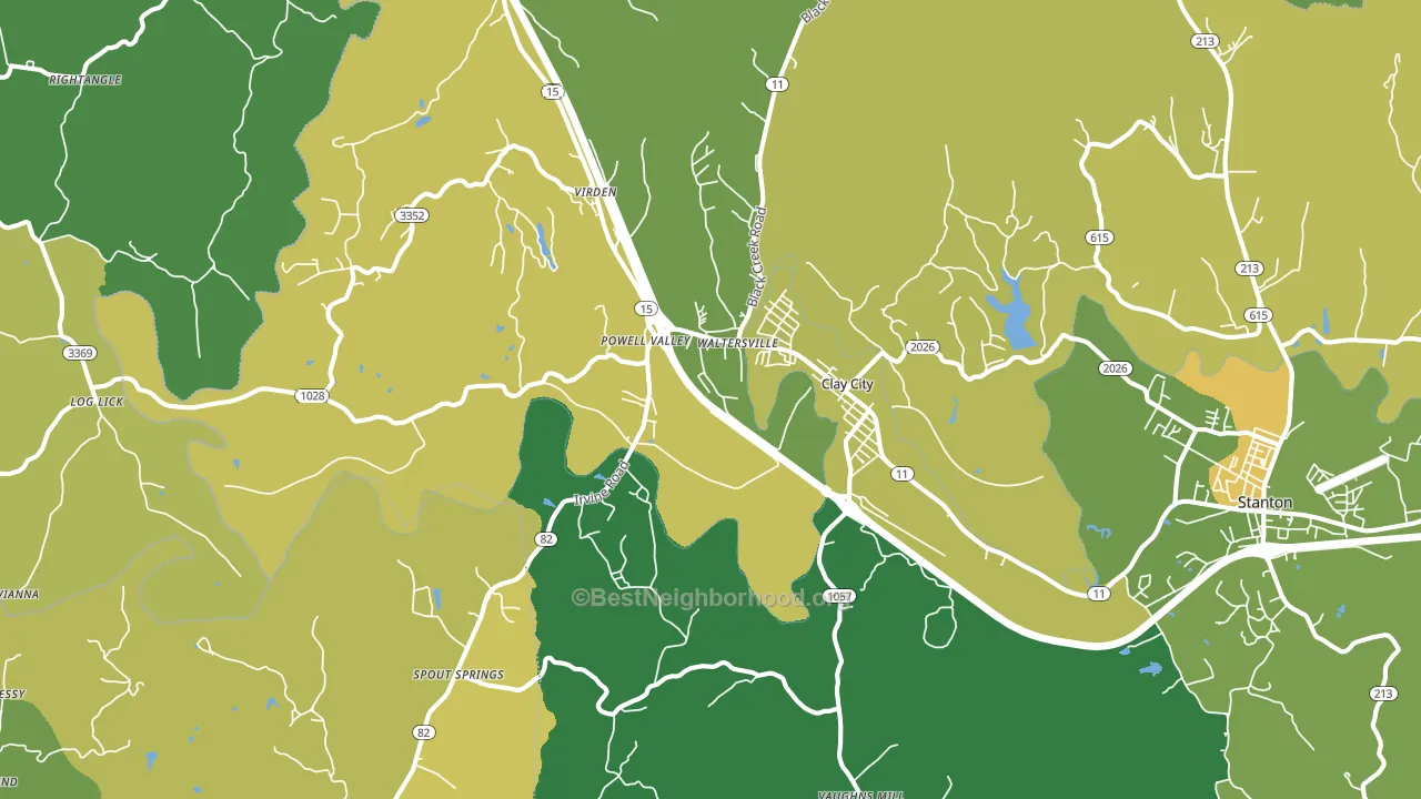 40312, KY block-group voter-turnout map