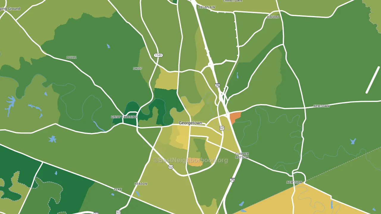 40324, KY block-group voter-turnout map
