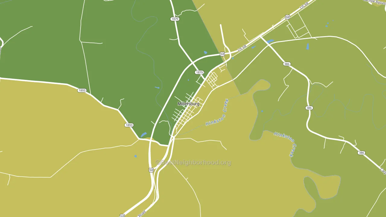 40348, KY block-group voter-turnout map