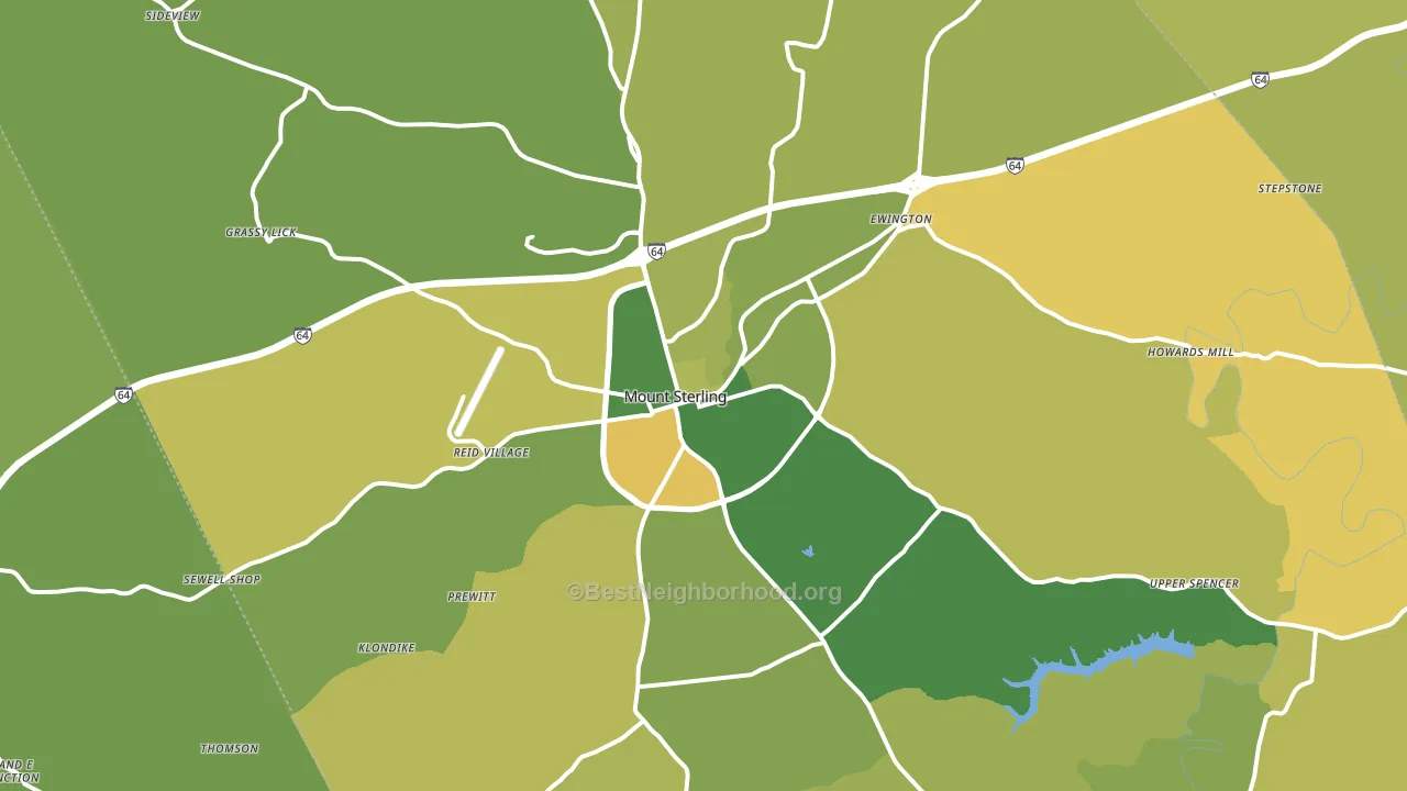 40353, KY block-group voter-turnout map