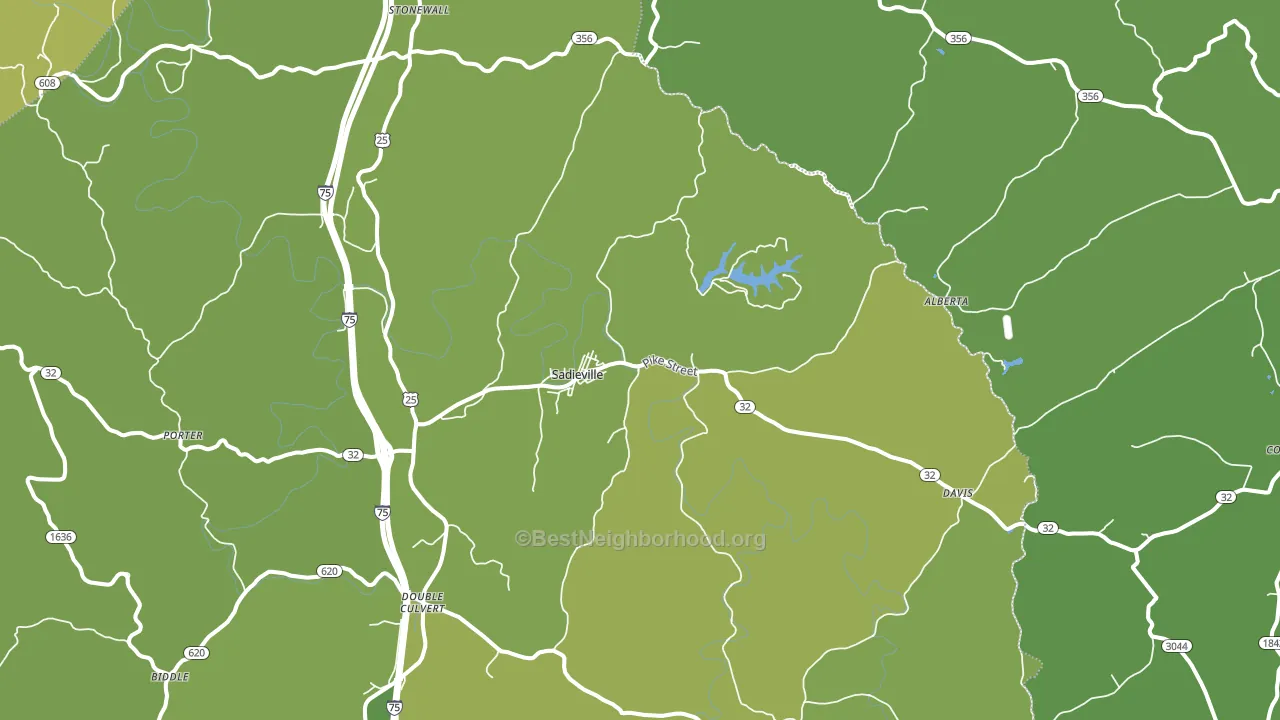 40370, KY block-group voter-turnout map