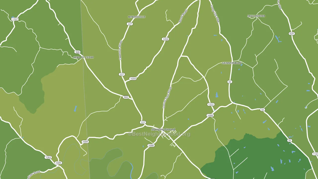 40379, KY block-group voter-turnout map