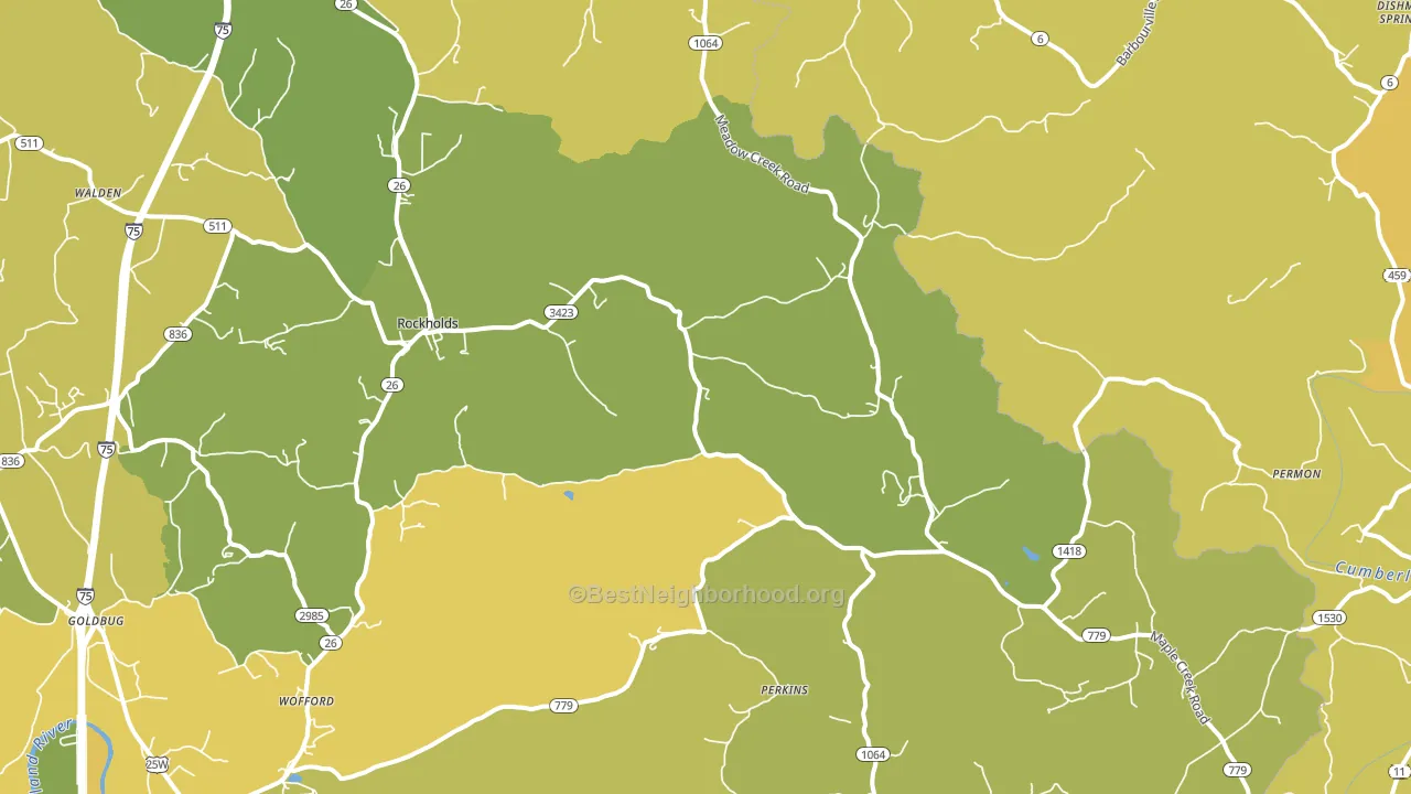 40759, KY block-group voter-turnout map