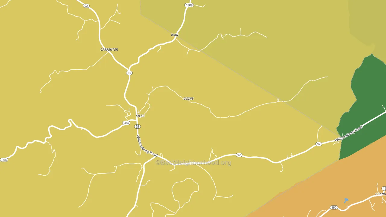 40763, KY block-group voter-turnout map