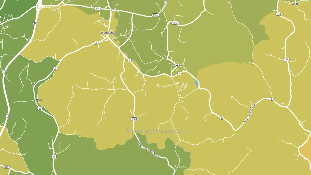 40771, KY block-group voter-turnout map