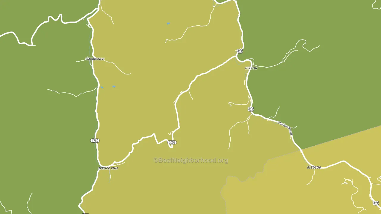 40840, KY block-group voter-turnout map