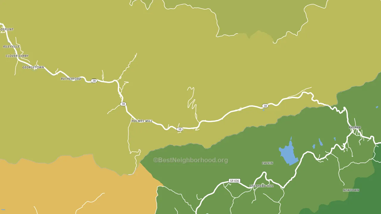 40843, KY block-group voter-turnout map