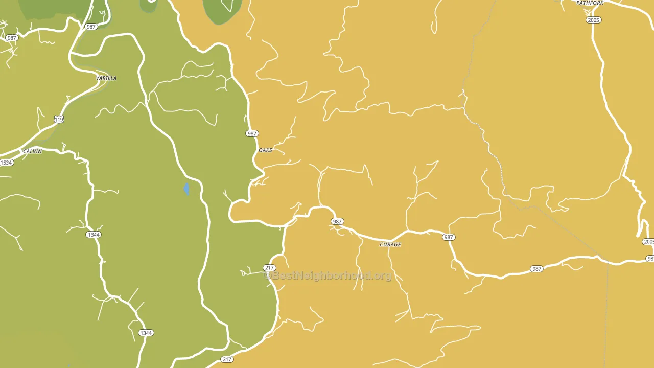 40856, KY block-group voter-turnout map